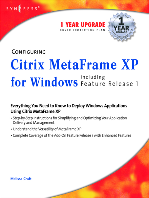 Upplýsingar um Configuring Citrix MetaFrame XP for Windows eftir Syngress - Biðlisti